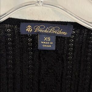 Brooks Brothers Size XS Preppy Women's Black Old Money Lux Cardigan